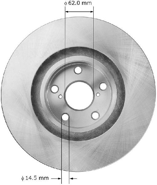 2007-2008 Lexus GS350 Disc Brake Rotor - Front Right (Bendix)