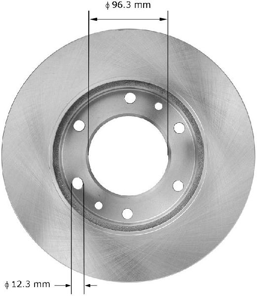 2007-2008 Hyundai Entourage Disc Brake Rotor - Front (Bendix)