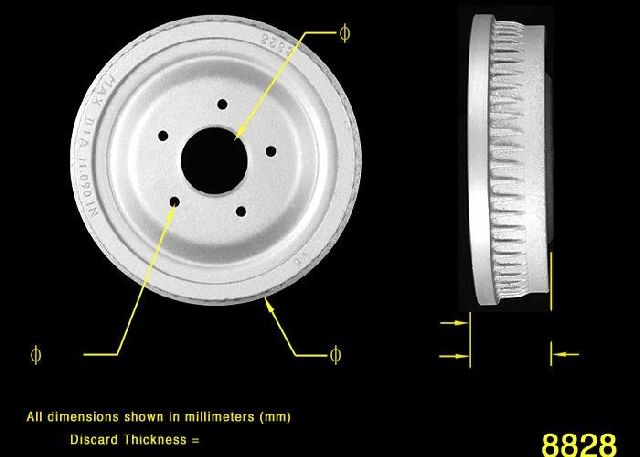 1976 Cadillac Seville Brake Drum - Rear (Bendix)