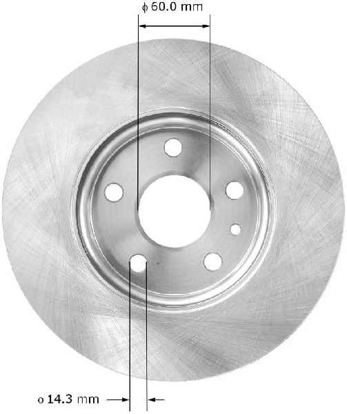 2011-2019 Chevrolet Cruze Disc Brake Rotor - Front (Bendix)
