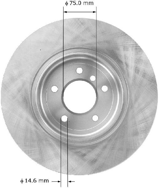 2004-2005 BMW 645Ci Disc Brake Rotor - Rear (Bendix)