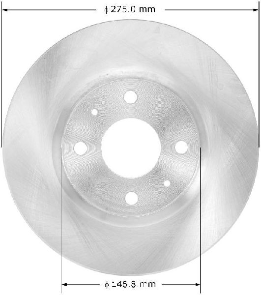 2008-2011 Ford Focus Disc Brake Rotor - Front (Bendix)