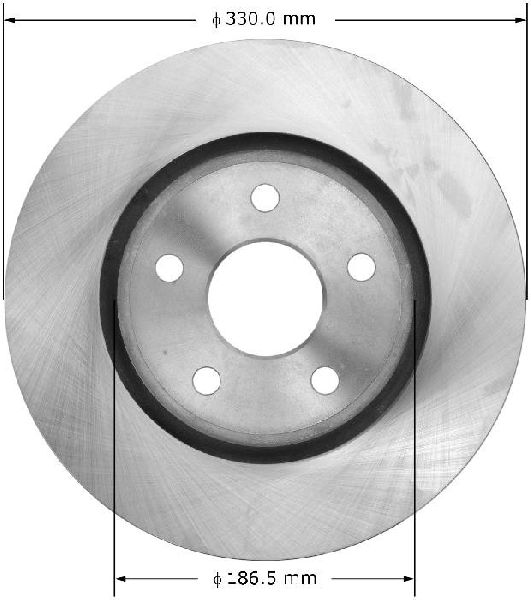 2011-2020 Dodge Durango Disc Brake Rotor - Front (Bendix)