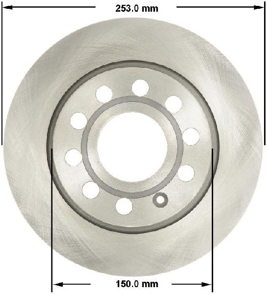 2010-2013 Audi A3 Disc Brake Rotor - Rear (Bendix)