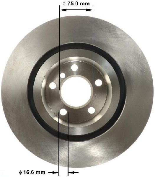 2015-2018 BMW X4 Disc Brake Rotor - Rear (Bendix)