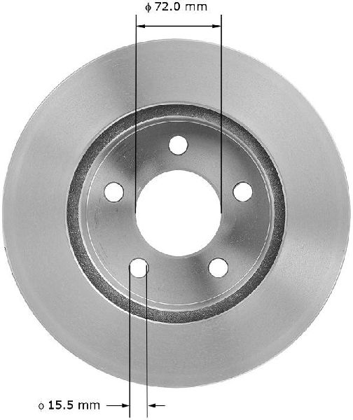 1990-2001 Jeep Cherokee Disc Brake Rotor - Front (Bendix)
