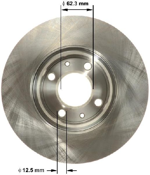 2012-2017 Kia Rio Disc Brake Rotor - Front (Bendix)