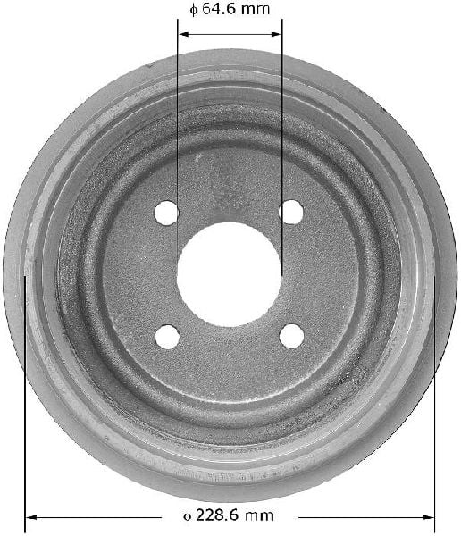 1980-1982 Mercury Cougar Brake Drum - Rear (Bendix)