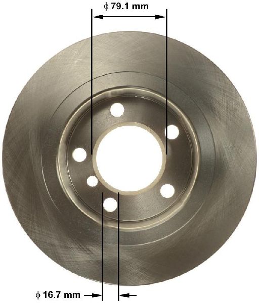 2013-2016 Mini Cooper Paceman Disc Brake Rotor - Rear (Bendix)
