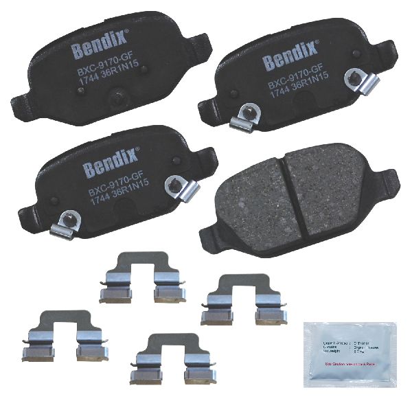 2013-2017 Fiat 500 Disc Brake Pad Set - Rear (Bendix)