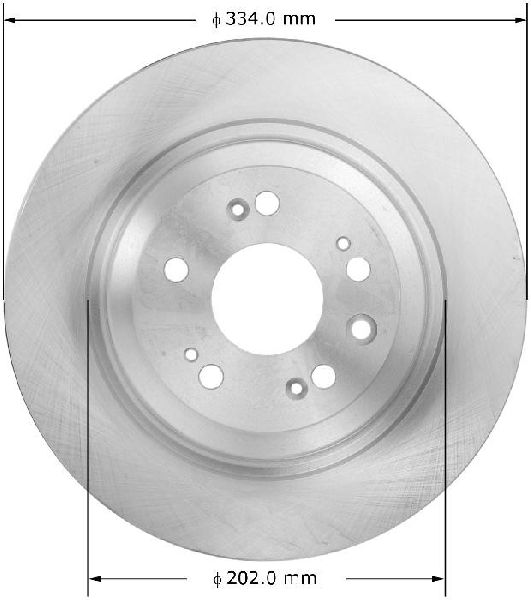 2009-2014 Acura TL Disc Brake Rotor - Rear (Bendix)