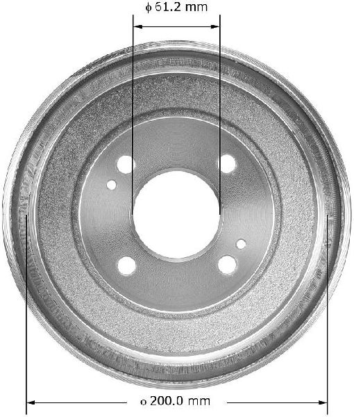 1984-1987 Honda Wagovan Brake Drum - Rear (Bendix)