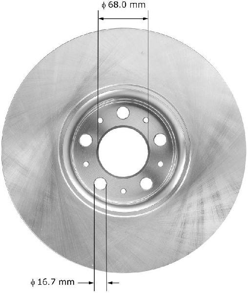 2003-2014 Volvo XC90 Disc Brake Rotor - Front (Bendix)