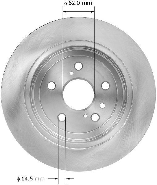 2009-2016 Toyota Venza Disc Brake Rotor - Rear (Bendix)