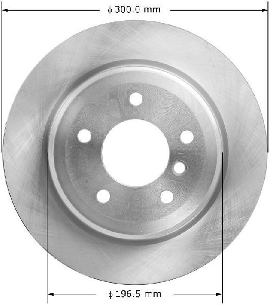 2007-2013 BMW 328i Disc Brake Rotor - Rear (Bendix)