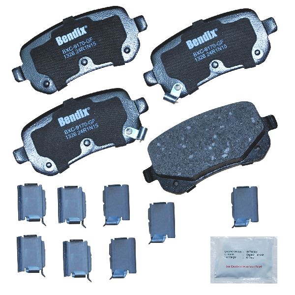 2008-2012 Chrysler Town &amp; Country Disc Brake Pad Set - Rear (Bendix)