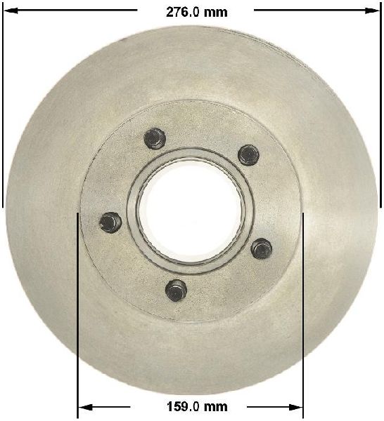 1993-1994 Ford Explorer Disc Brake Rotor and Hub Assembly - Front (Bendix)