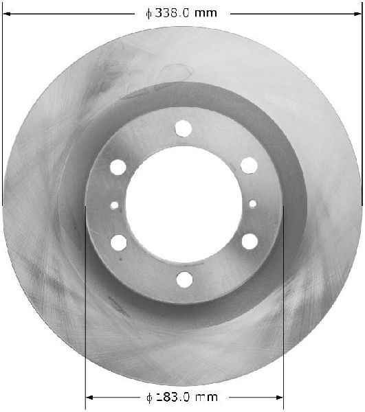 2010-2023 Lexus GX460 Disc Brake Rotor - Front (Bendix)