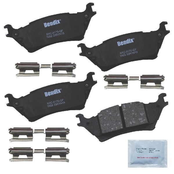2012-2014 Lincoln Mark LT Disc Brake Pad Set - Rear (Bendix)