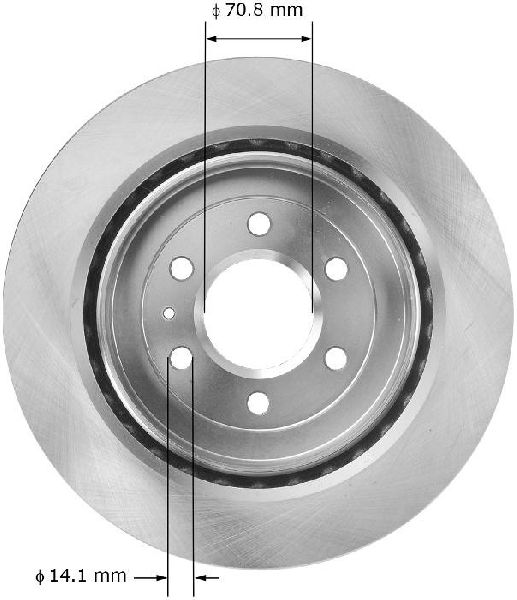 2004-2009 Cadillac SRX Disc Brake Rotor - Rear (Bendix)