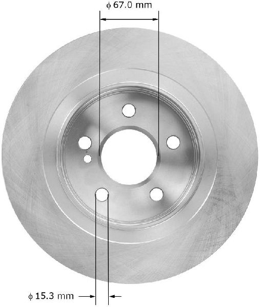 2008-2012 Mercedes-Benz C300 Disc Brake Rotor - Rear (Bendix)