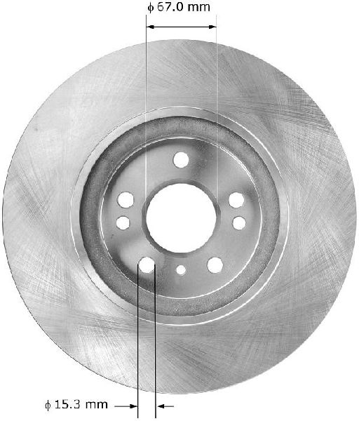 2006-2011 Mercedes-Benz ML350 Disc Brake Rotor - Front (Bendix)