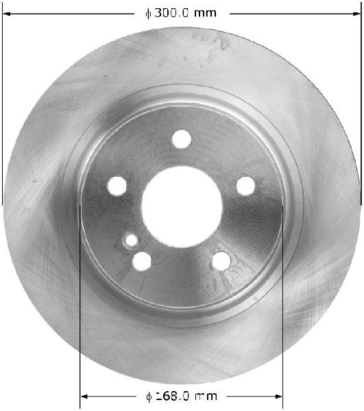 2013-2014 Mercedes-Benz C300 Disc Brake Rotor - Rear (Bendix)