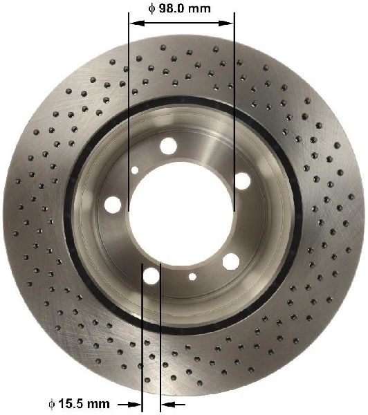 2005-2016 Porsche Boxster Disc Brake Rotor - Rear (Bendix)