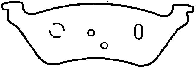 2001-2007 Dodge Caravan Disc Brake Pad Set - Rear (Bendix)