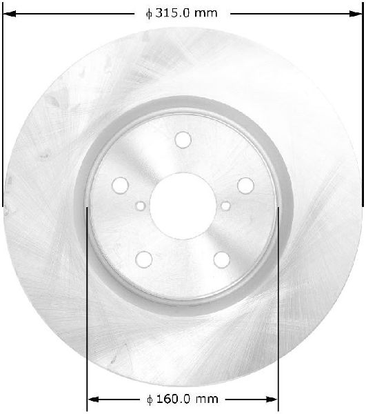 2008-2014 Subaru Tribeca Disc Brake Rotor - Rear (Bendix)