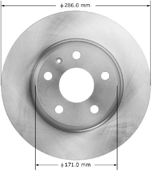 2008-2011 Audi TT Disc Brake Rotor - Rear (Bendix)