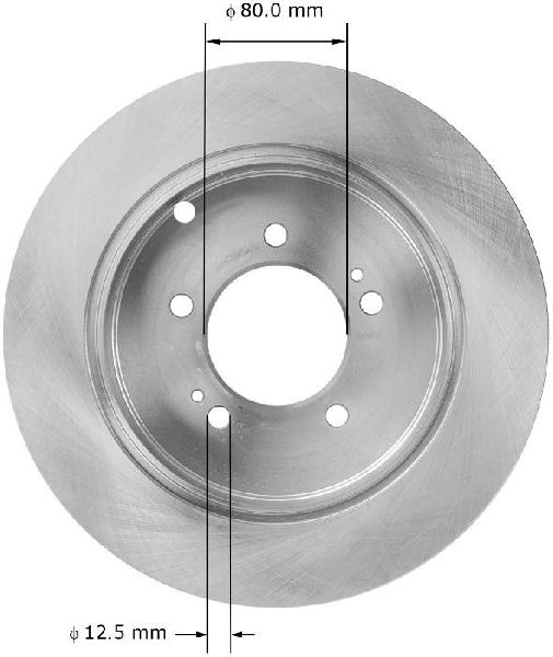 2007-2012 Mitsubishi Outlander Disc Brake Rotor - Rear (Bendix)