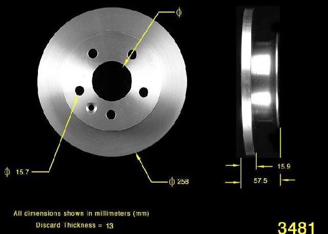 1986-1991 Volkswagen Vanagon Disc Brake Rotor - Front (Bendix)