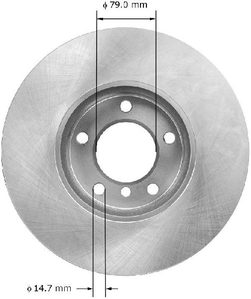 2012-2015 BMW X1 Disc Brake Rotor - Front (Bendix)