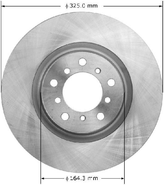 2001-2006 BMW M3 Disc Brake Rotor - Front Right (Bendix)