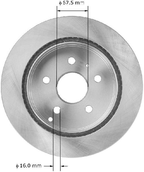 2010-2017 Chevrolet Equinox Disc Brake Rotor - Rear (Bendix)