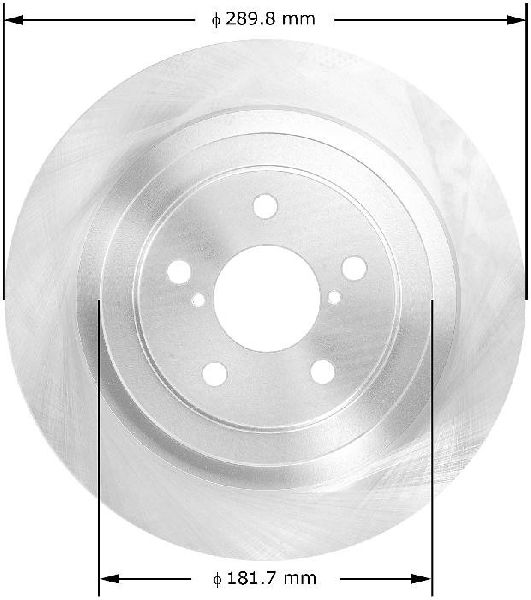 2005-2009 Subaru Legacy Disc Brake Rotor - Rear (Bendix)