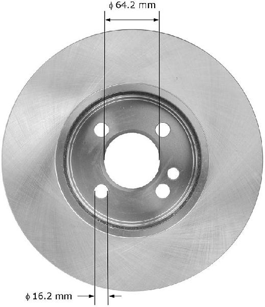 2007-2015 Mini Cooper Disc Brake Rotor - Front (Bendix)