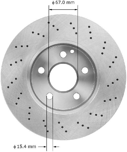 2008-2012 Mercedes-Benz C300 Disc Brake Rotor - Front (Bendix)