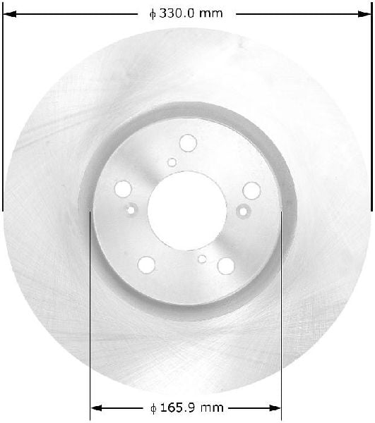 2009-2015 Honda Pilot Disc Brake Rotor - Front (Bendix)