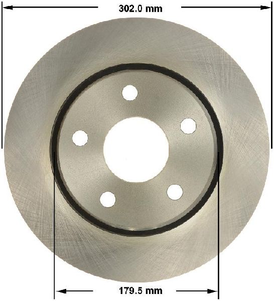 2007-2017 Jeep Wrangler Disc Brake Rotor - Front or Rear (Bendix)