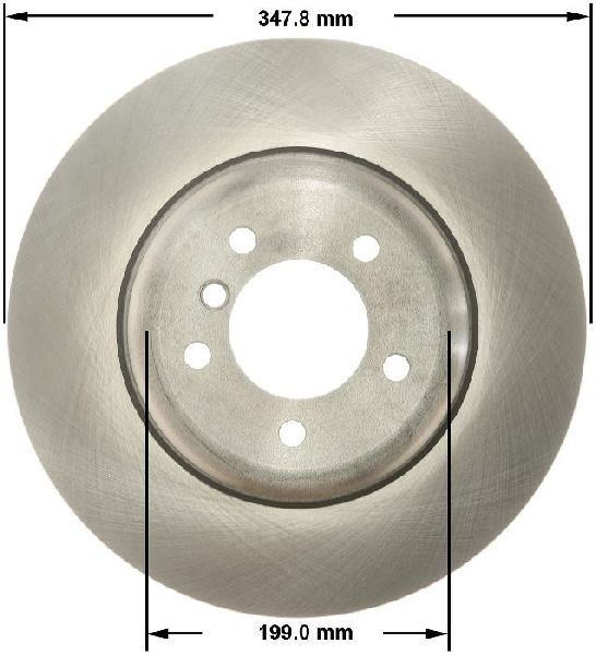 2006-2010 BMW 550i Disc Brake Rotor - Front (Bendix)