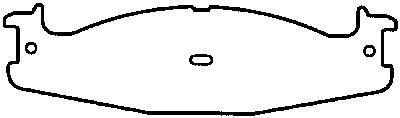 1994-1996 Ford Bronco Disc Brake Pad Set - Front (Bendix)