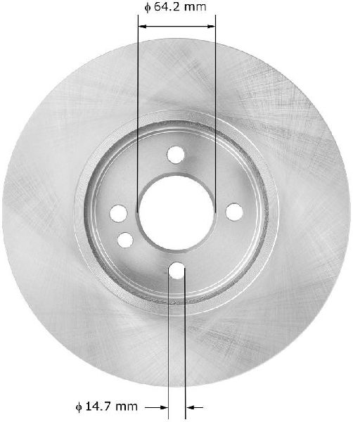 2002-2007 Mini Cooper Disc Brake Rotor - Front (Bendix)