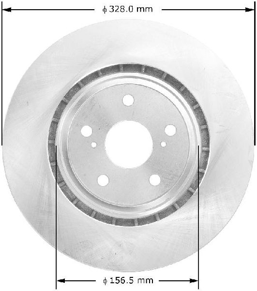 2011-2020 Toyota Sienna Disc Brake Rotor - Front (Bendix)