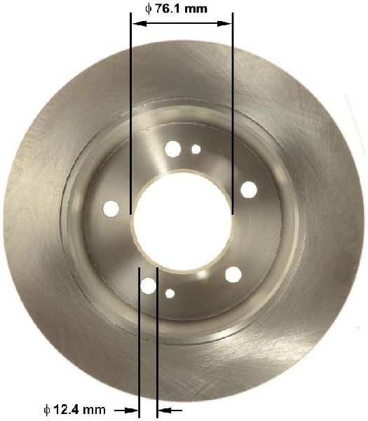 2012-2017 Hyundai Veloster Disc Brake Rotor - Rear (Bendix)