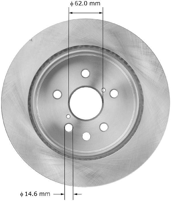 2007, 2006 Lexus GS430 Disc Brake Rotor