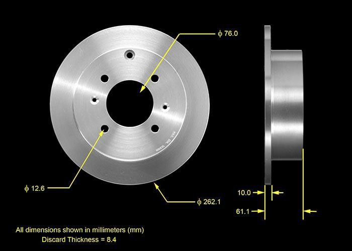 2006, 2005, 2004, 2003, 2002, 2001 Kia Optima Disc Brake Rotor