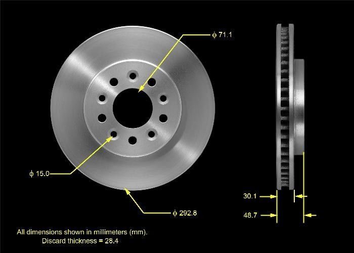 2007, 2006, 2005, 2004 Ford Freestar Disc Brake Rotor