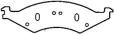 1993, 1992, 1991, 1990, 1989, 1988, 1987, 1986 Ford Taurus Disc Brake Pad